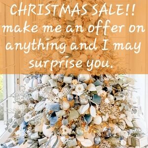 Elegant Holiday Decor with Blue and Silver Accents